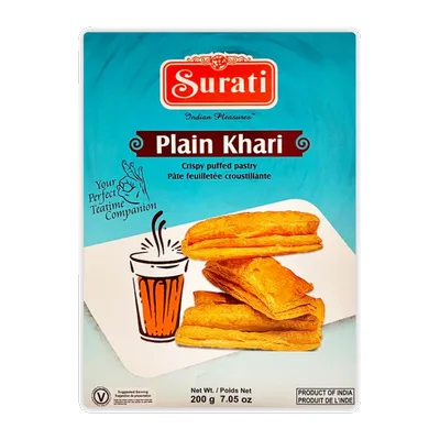 Surati Khari Puff Pastry Plain, 200 g, at Shahi Groceries