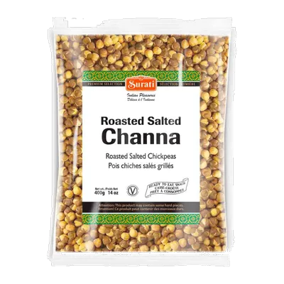 Surati Roasted Salted Mahabaleshwari Chana, 400 g, at Shahi Groceries