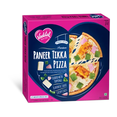 Vadilal Paneer Tikka Pizza, 225 g, at Shahi Groceries
