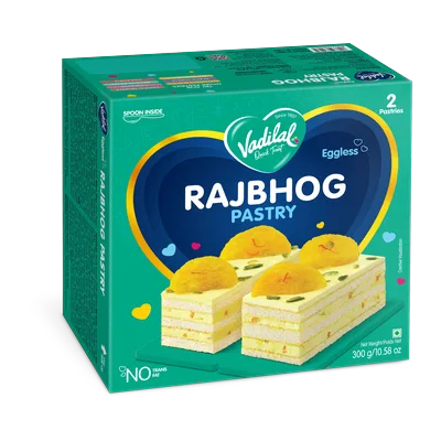 Vadilal Rajbhog Pastry, 2 pcs, at Shahi Groceries