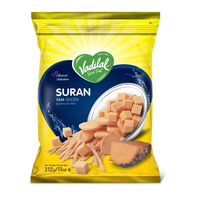 Vadilal Suran, 312 g, at Shahi Groceries