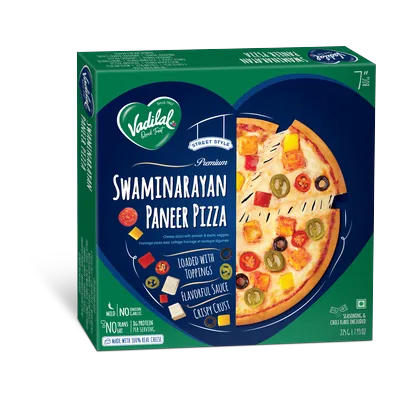 Vadilal Swaminarayan Paneer Pizza, 225 g, at Shahi Groceries