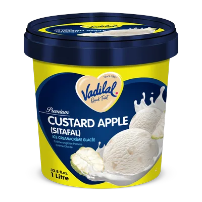 Vadilal Ice Cream Sitaphal Custard Apple Tub, 1 L, at Shahi Groceries