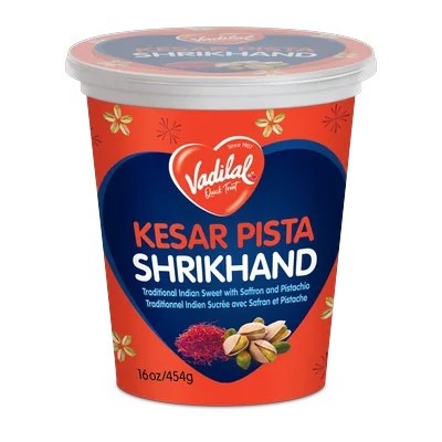 Vadilal Shrikhand Kesar Pista, 454 g, at Shahi Groceries