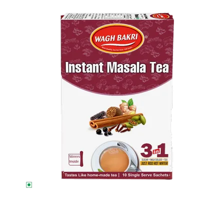 Wagh Bakri Instant Masala Tea 10 Sachets*1, 140 g, at Shahi Groceries